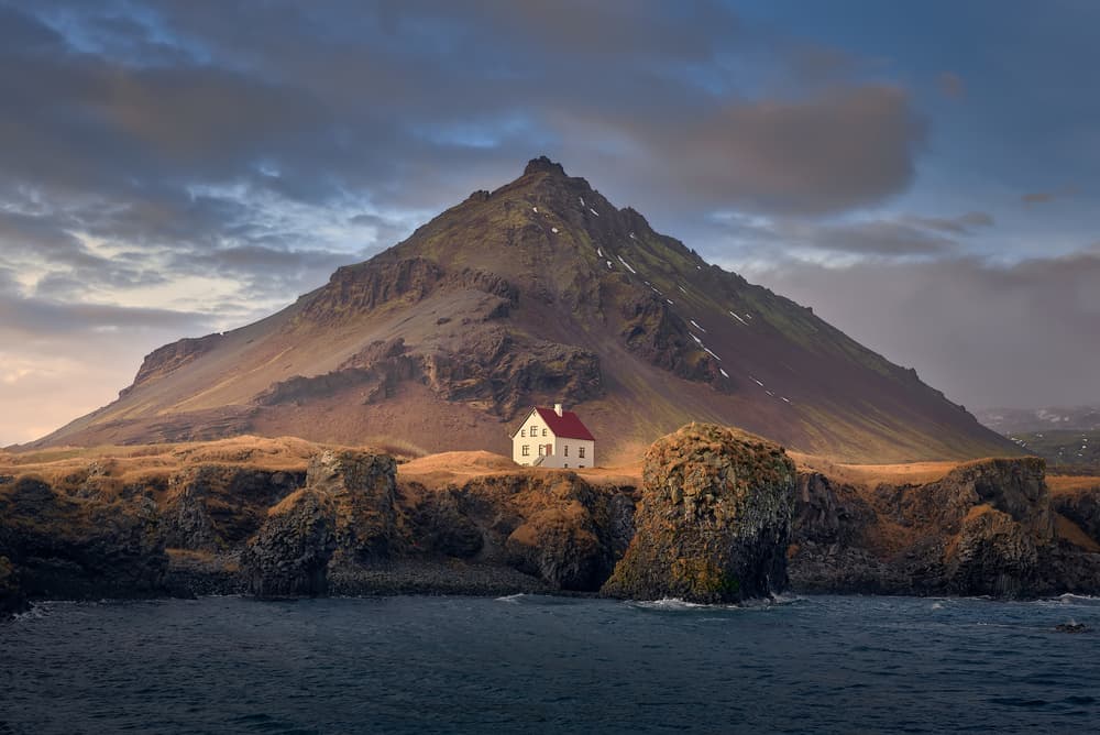 Coastal Mountain House by Carlos Cremades Pérez — canvas wall art