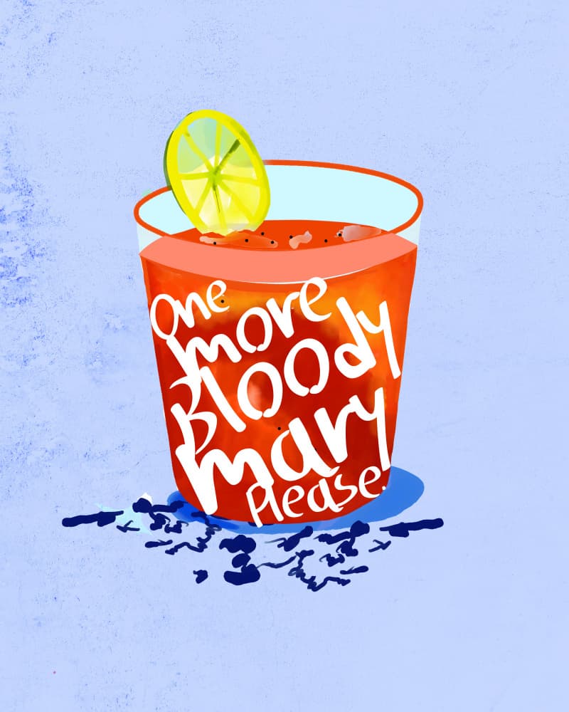 One More Bloody Mary by Uma Gokhale — canvas wall art