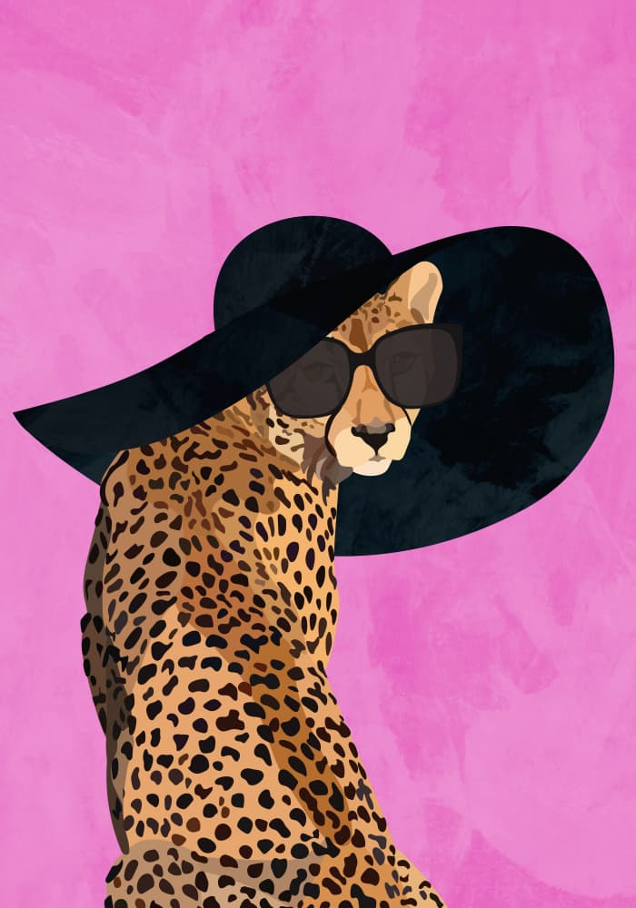 Chic Cheetah Shades by Sarah Manovski — canvas wall art