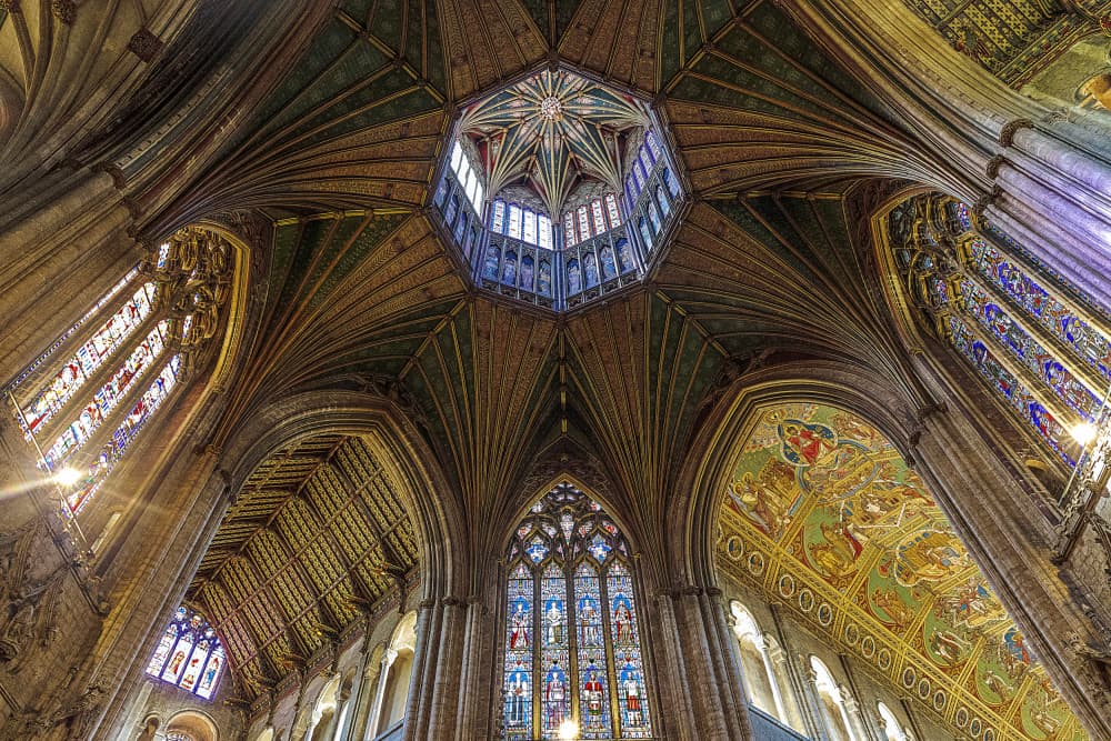 Gothic Cathedral Interior by Jois Domont ( J.L.G.) — canvas wall art