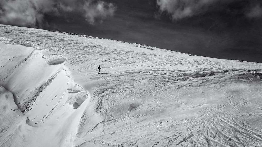 Winter Mountain Solitude by Marcel Rebro — canvas wall art