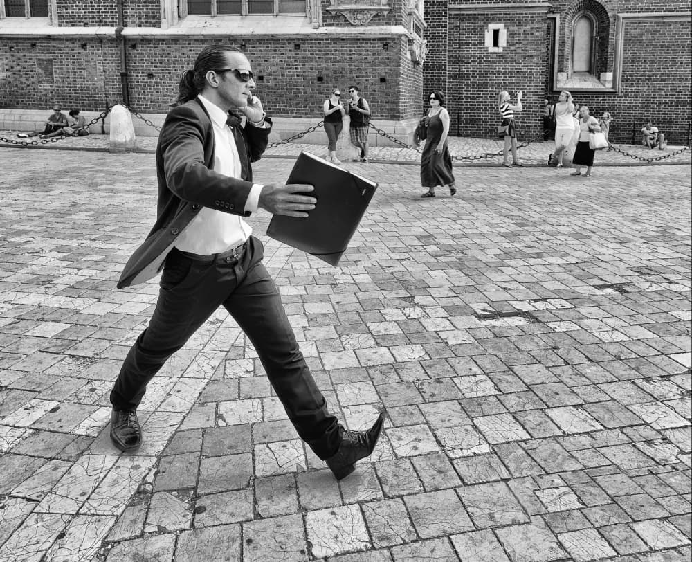 Busy Urban Professional by Jacek Stefan — canvas wall art