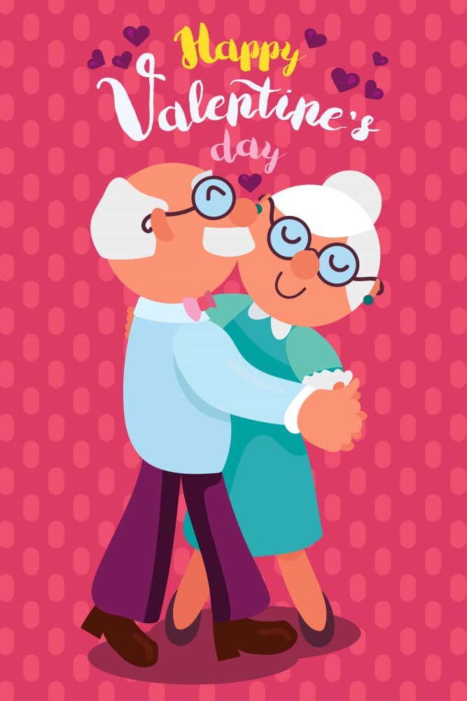 Sweet Senior Couple Dancing by Marika Barsrsind — canvas wall art