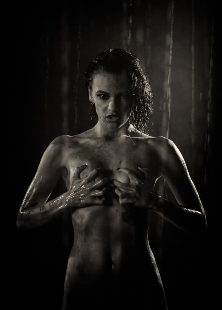 Sensual Wet Woman by Georgy Goryunov — canvas wall art