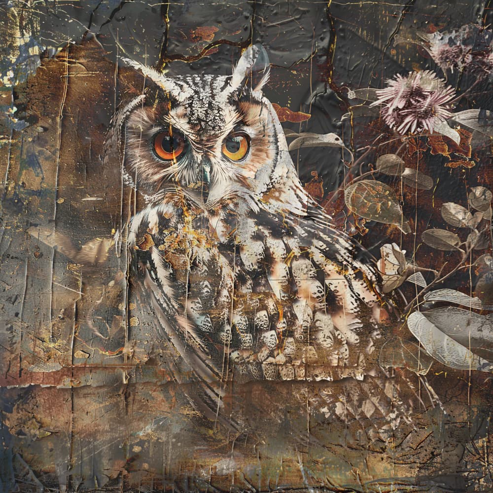 Watchful Forest Owl by Rafal Kulik — canvas wall art