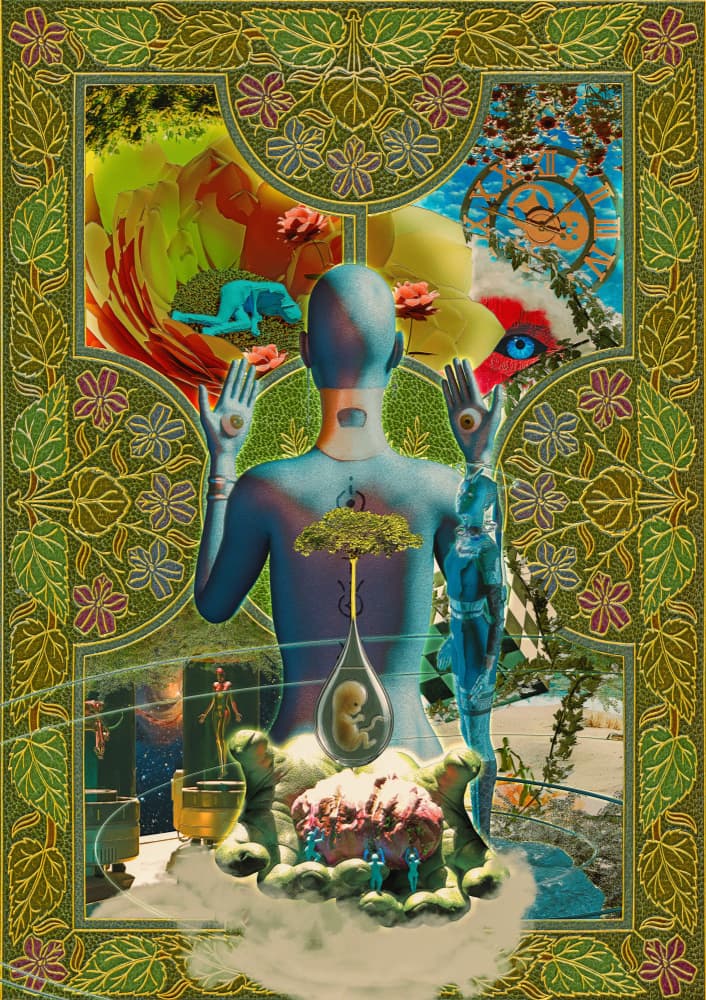 Spiritual Human Creation by CosmoZach — canvas wall art