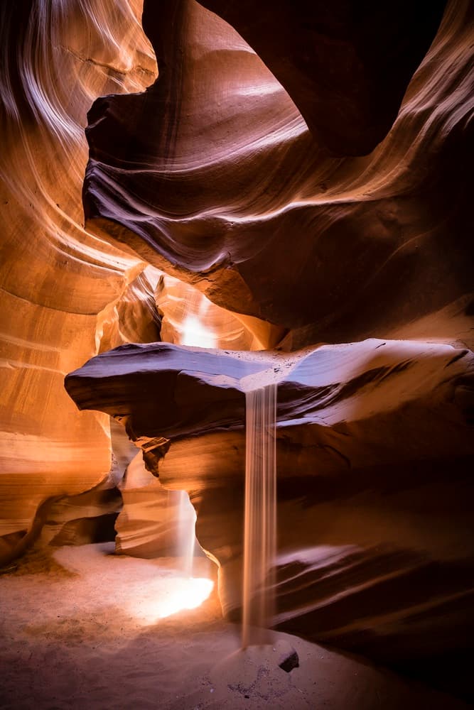 Canyon Sandfall Light by Walde Jansky — canvas wall art