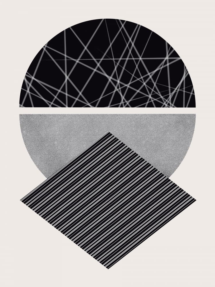 Modern Geometric Abstraction by Little Dean — canvas wall art