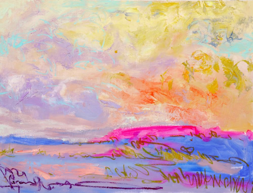 Colorful Horizon by Dorothy Fagan — canvas wall art