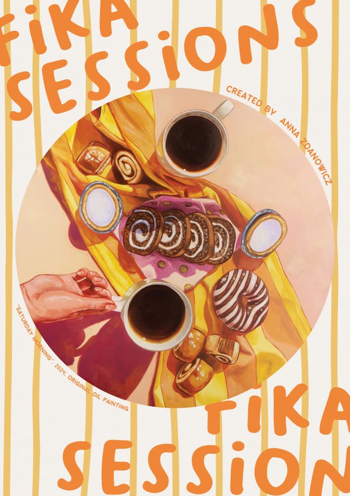 Cozy Coffee Break by Anna Zdanowicz — canvas wall art