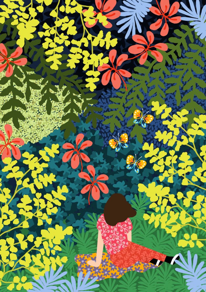 Picknic in the forest by Rafaela Mascaro — canvas wall art