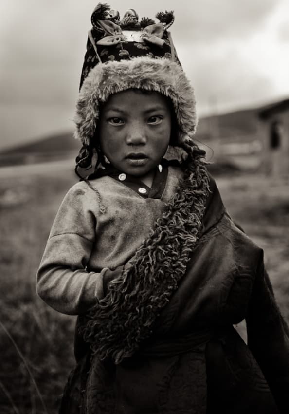Watchful Child in Fur by Nicolas Marino — canvas wall art
