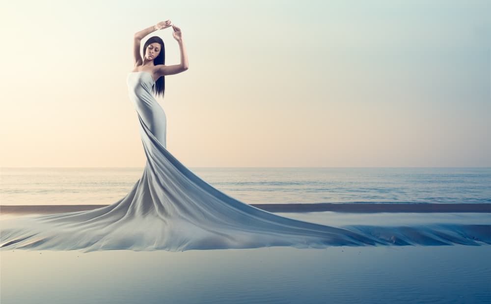 Elegant Woman Ocean Dream by Patrick Odorizzi — canvas wall art
