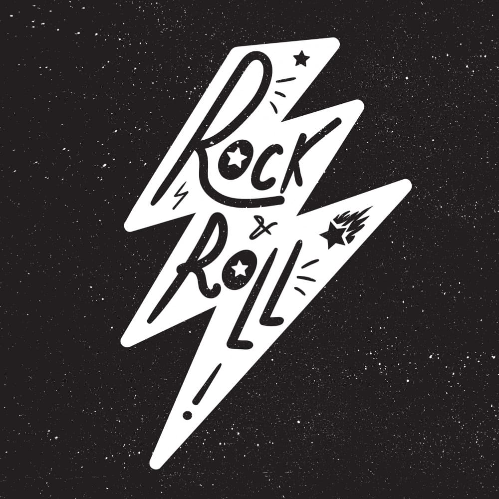 Rock And Roll Lightning by Marika Barsrsind — canvas wall art
