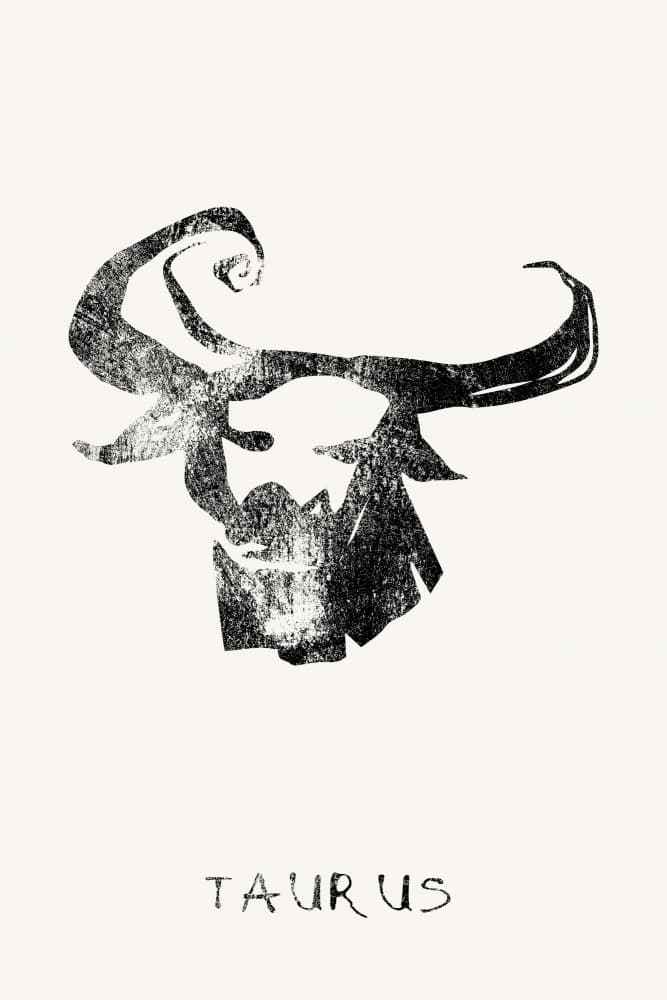 Taurus Zodiac Bull by Treechild — canvas wall art