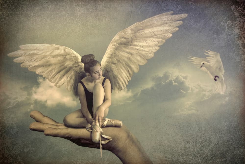 Dreaming Angel Ballerina by Peeters Jos — canvas wall art