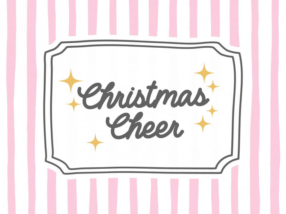 Christmas Cheer Stars by Jolly and Dash — canvas wall art
