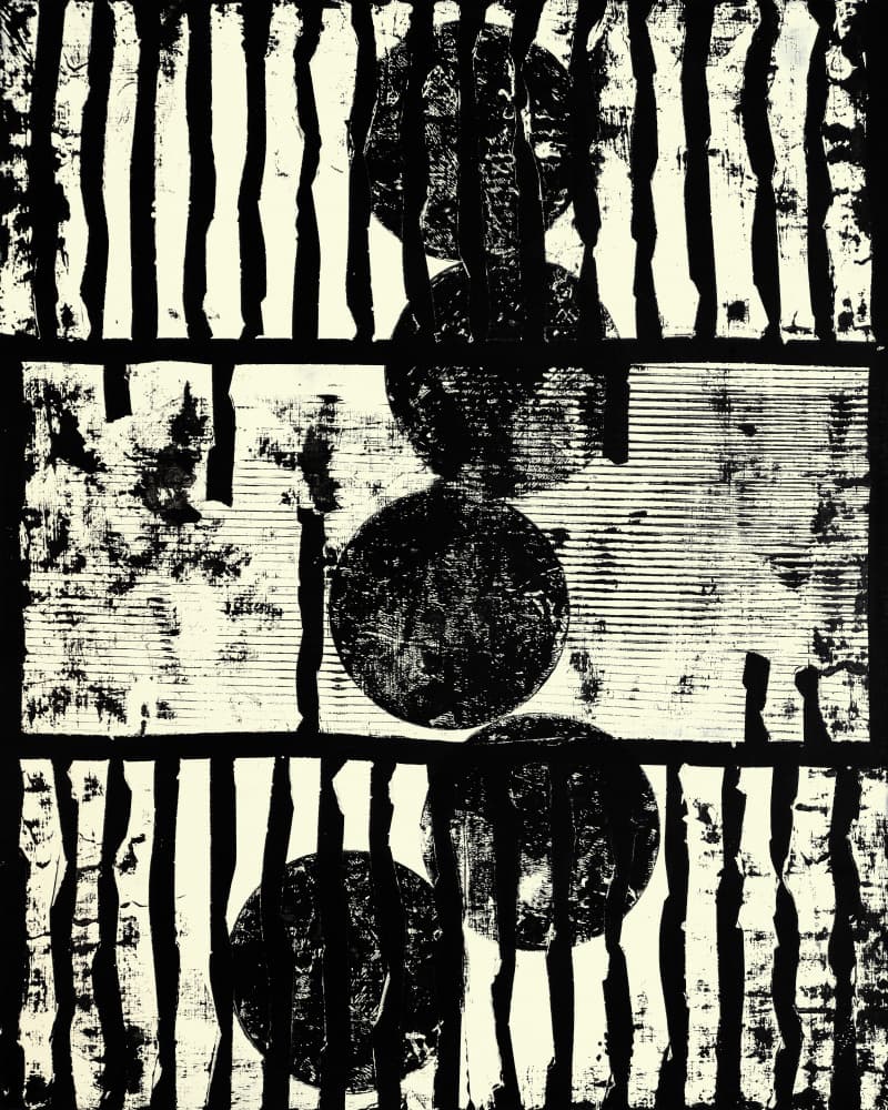 Bold Striped Circles by Petr Strnad — canvas wall art