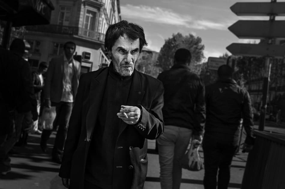 Dramatic Urban Gaze by Christophe Debon — canvas wall art