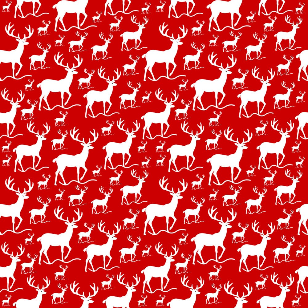 Christmas Reindeer Pattern by Baobab Print store — canvas wall art