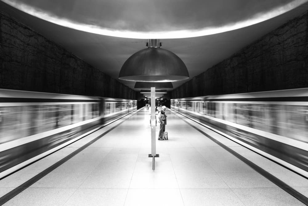 Subway Station Movement by Magdalena Roeseler — canvas wall art