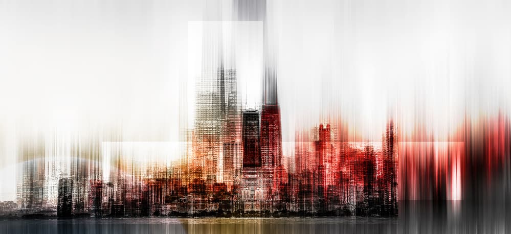 Dynamic City Skyline by Carmine Chiriacò — canvas wall art