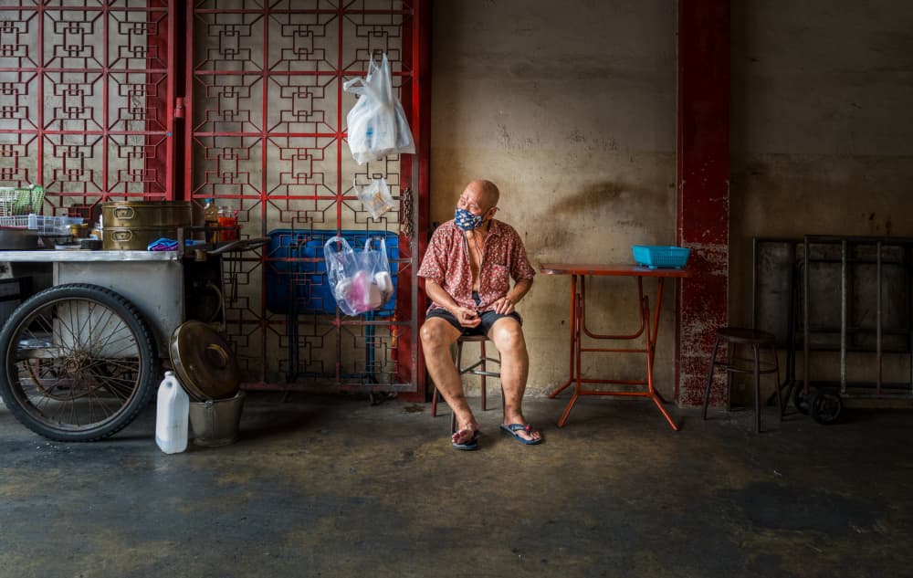 Urban Man Masked by Alan Kwang — canvas wall art