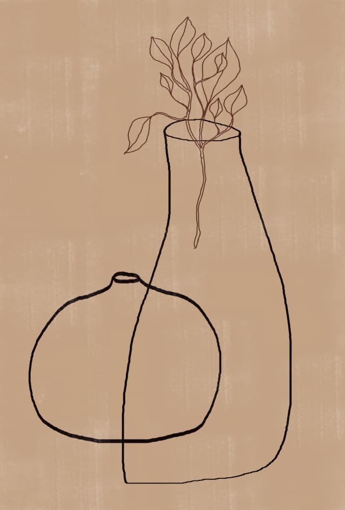 Vases No6. by THE MIUUS STUDIO — canvas wall art