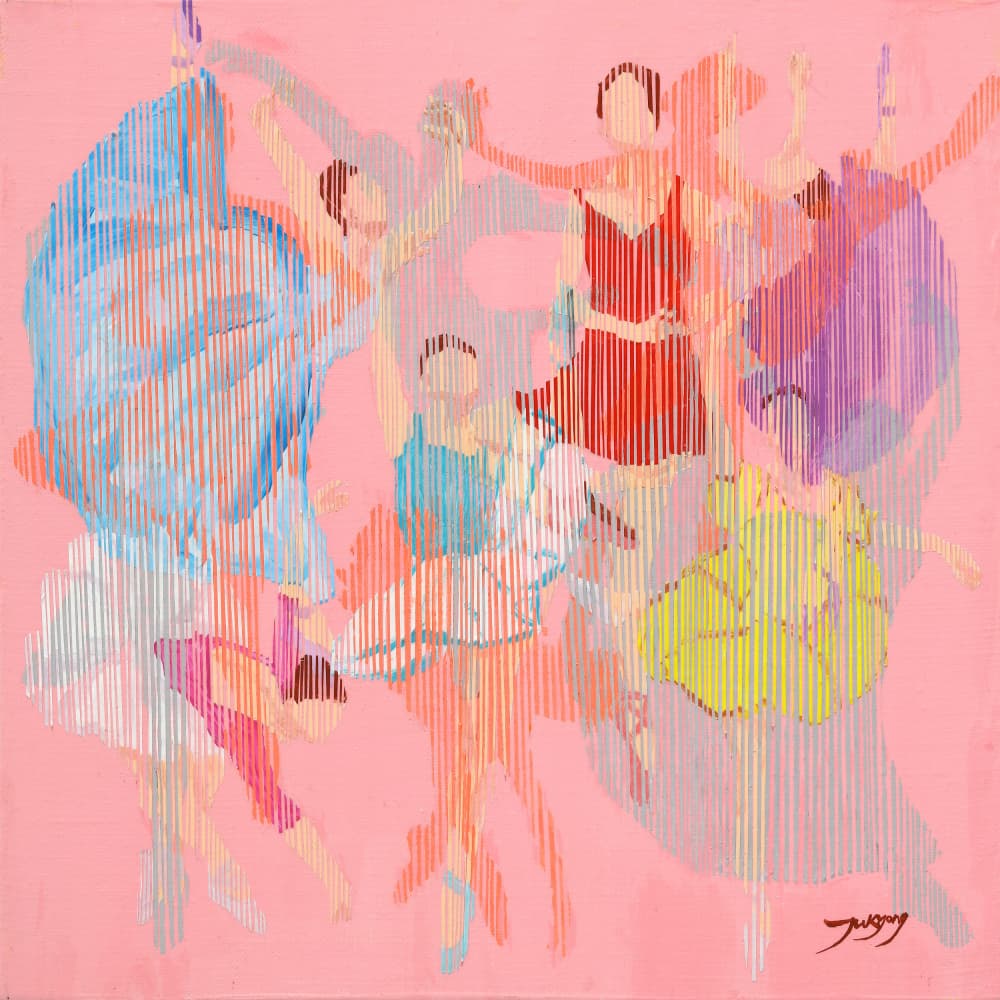 Graceful Ballet Dancers by Jukyong Park — canvas wall art