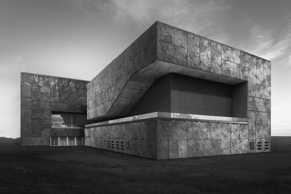 Brutalist Concrete Forms by Manuel Ponce Luque — canvas wall art