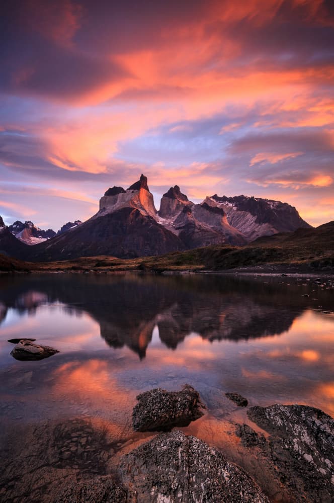 Vibrant Patagonia Reflections by Raimondo Restelli — canvas wall art