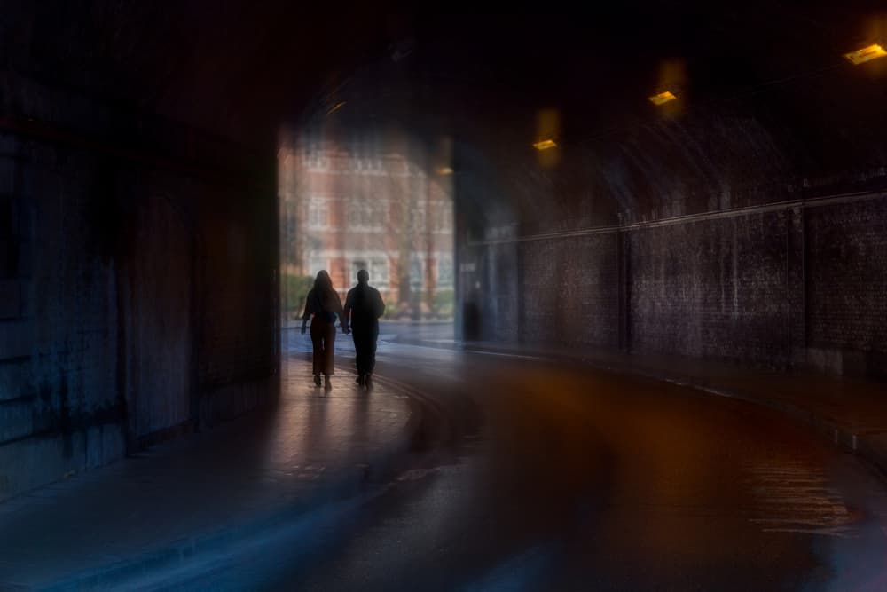 Walking Into The Light by Steven Zhou — canvas wall art