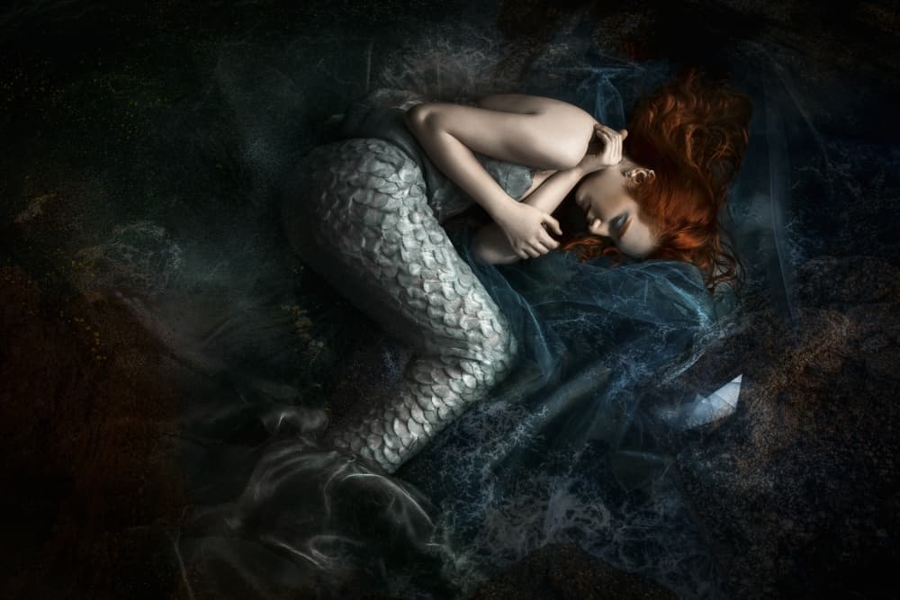 Sleeping Mermaid Dream by Sima Bivolarska — canvas wall art