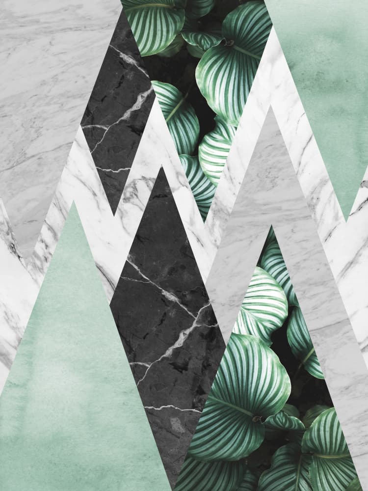 Tropical Marble Geometry by Vitor Costa — canvas wall art