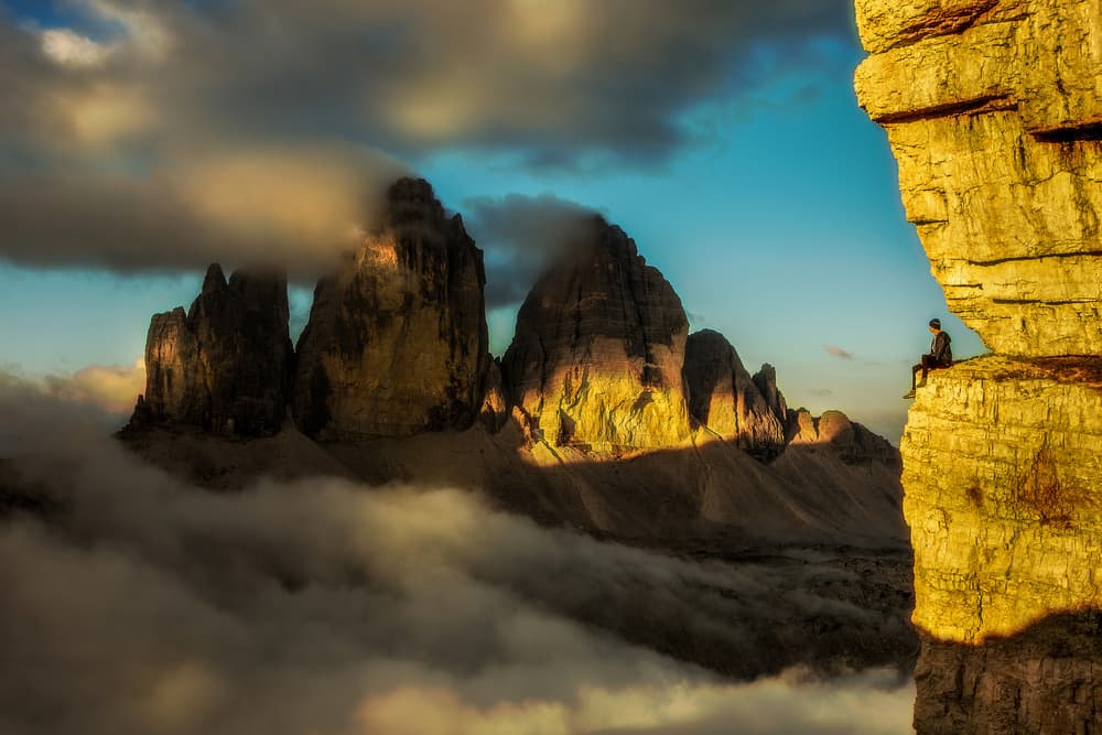 Golden Mountain Solitude by Stefan Miron — canvas wall art