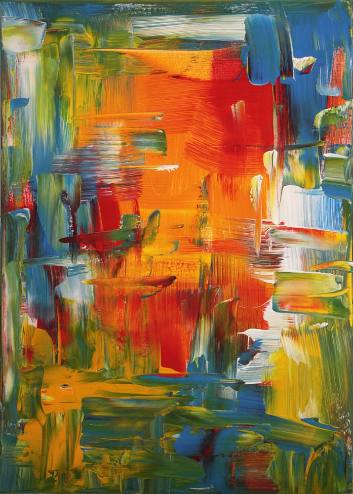 Vibrant Abstract Strokes by Rafal Kulik — canvas wall art