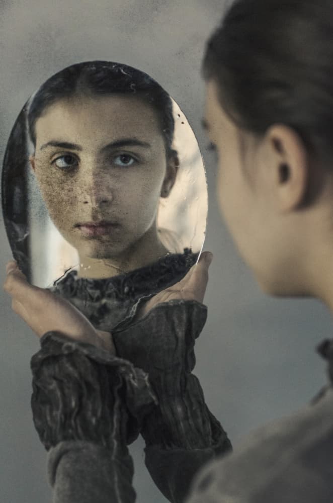 Reflecting Young Woman by Desislava Ignatova — canvas wall art