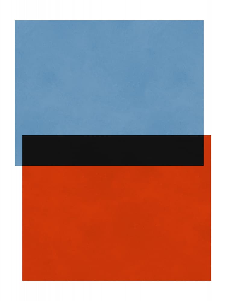 Modern Geometric Color Blocks by Vitor Costa — canvas wall art