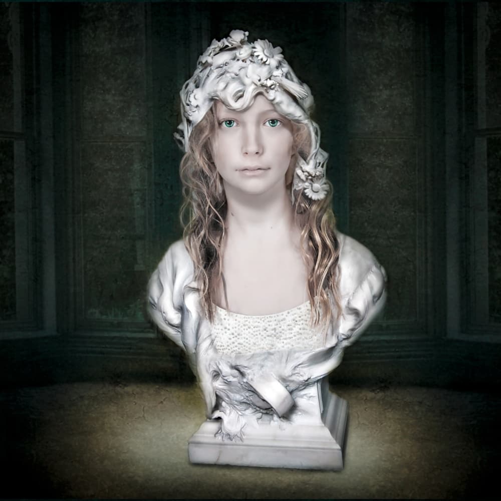 Surreal Girl Bust by Joan Blease — canvas wall art