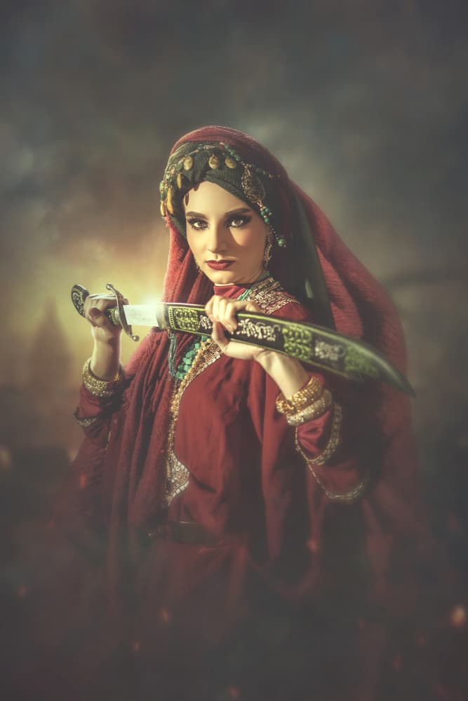Powerful Red Warrior by Ajar Setiadi — canvas wall art