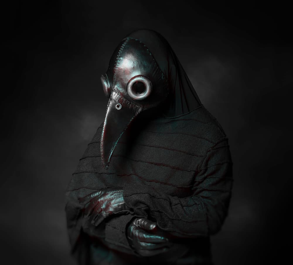 Dark Plague Doctor by Hamze Dashtrazmi — canvas wall art