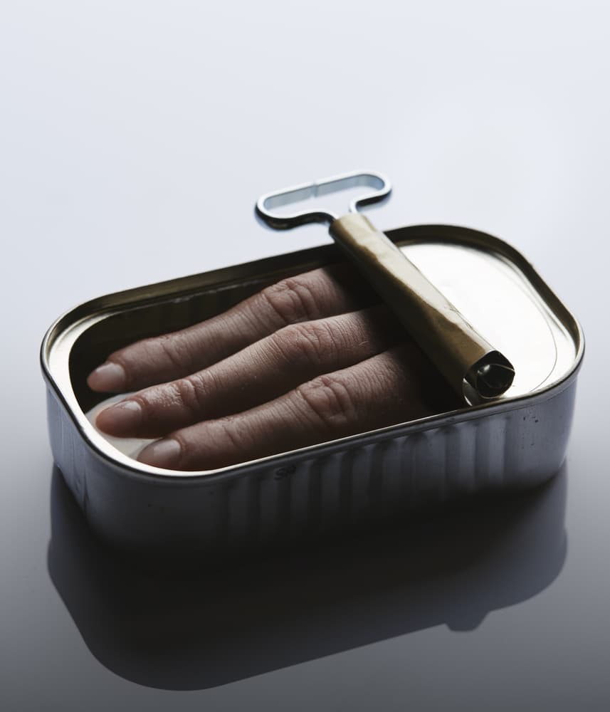 Human Sardine Can by Giacomo Bruno — canvas wall art
