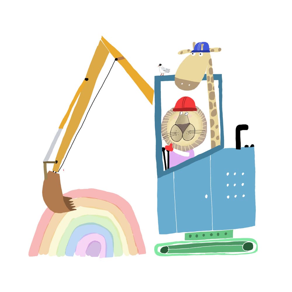 Building a Rainbow by Carla Daly — canvas wall art