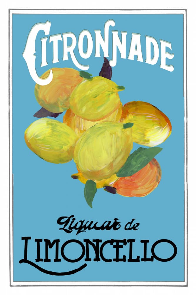 Zesty Limoncello Vintage by cartissi — canvas wall art