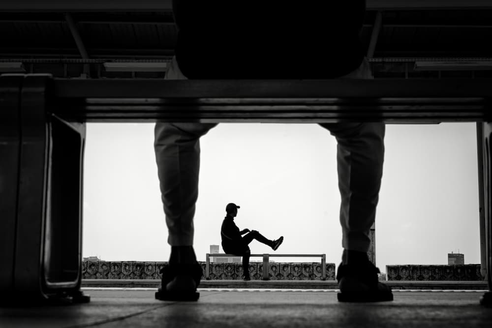 Framed Urban Solitude by Rahmad Adriansyah — canvas wall art