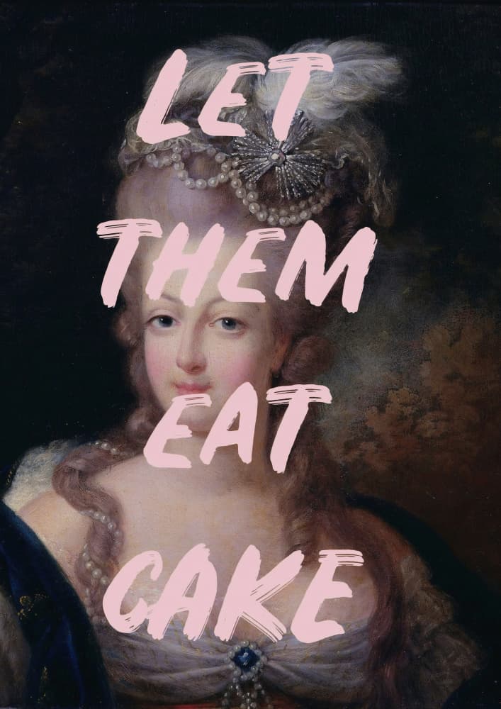 Elegant Queen Cake Quote by Talitha McQueen — canvas wall art