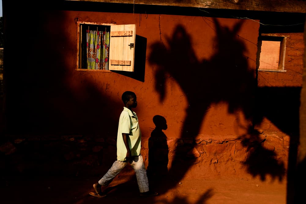 Golden Hour Boy Shadow by Luís Godinho — canvas wall art