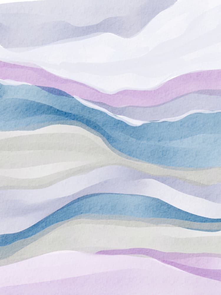 Serene Watercolor Abstract by Nikita Jariwala — canvas wall art