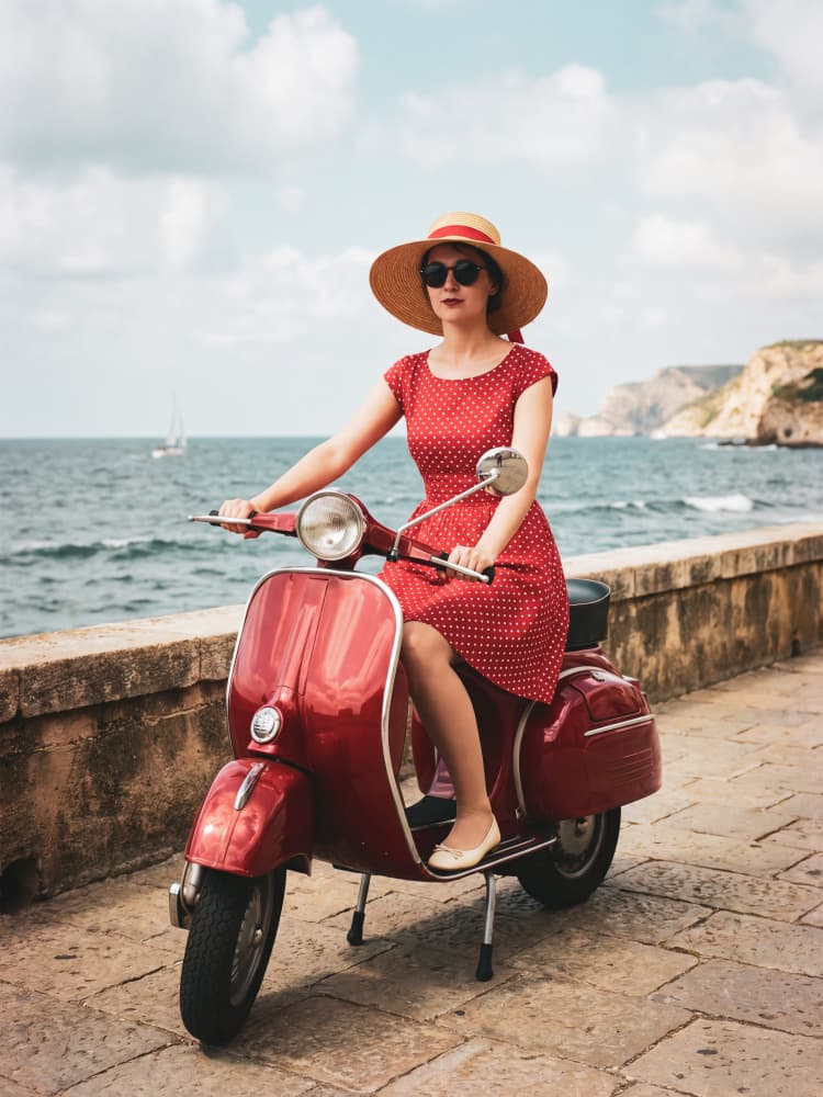 Vintage Ride By The Sea by Andreas Magnusson — canvas wall art