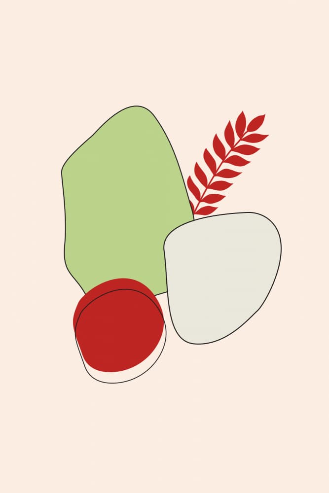 Earthy Organic Shapes by Vesuvik Designs — canvas wall art